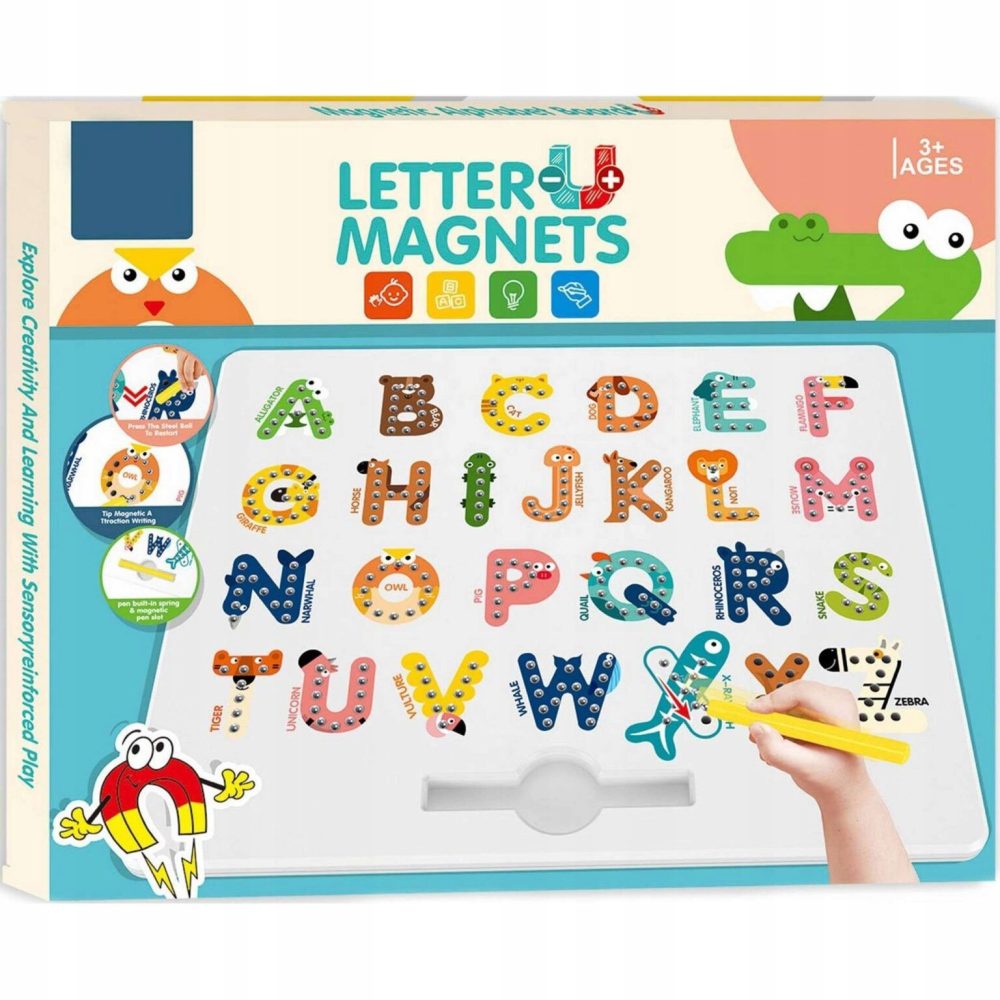 Letter Board 2 In 1 Alphabet Tracing Board Emma Blue