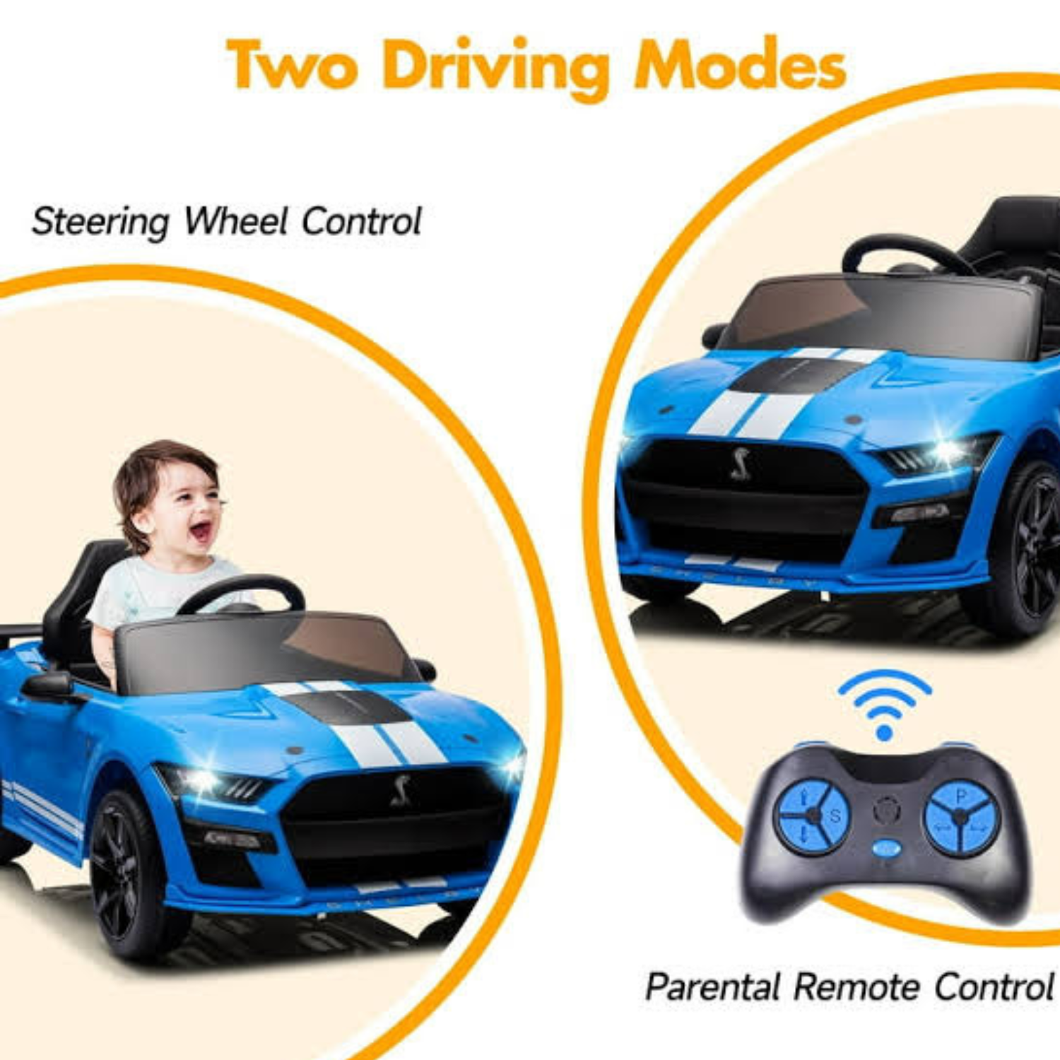 Licensed Ford Mustang Shelby GT500 Ride-On Car for Kids - Image 8