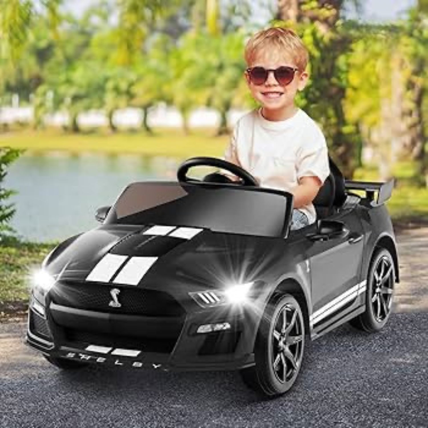 Licensed Ford Mustang Shelby GT500 Ride-On Car for Kids - Image 2