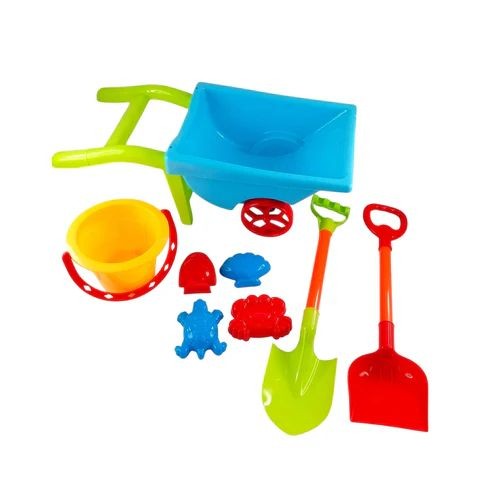 Kids Wheelbarrow Beach Play Set – 9 Pieces