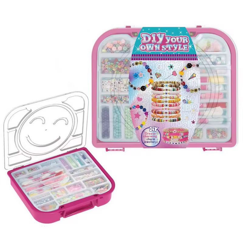 DIY Jewellery Making Kit – Beads & Bracelets Storage Case