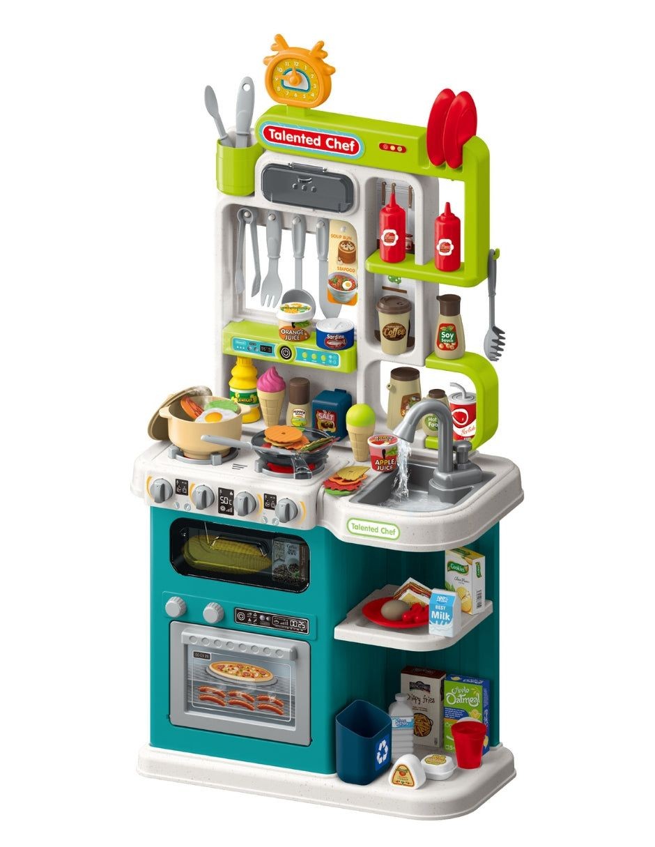 Home Chef Deluxe Kids Play Kitchen Set – 93 Piece Interactive Kitchen - Image 4