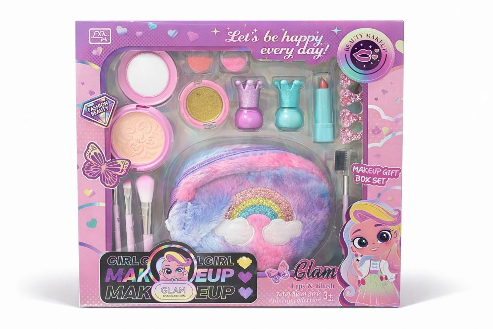 Girl Glam Makeup Gift Box Set – Kids Washable Makeup Set