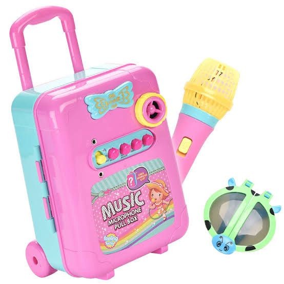 Music Microphone Pull Box – Kids Musical Play Set