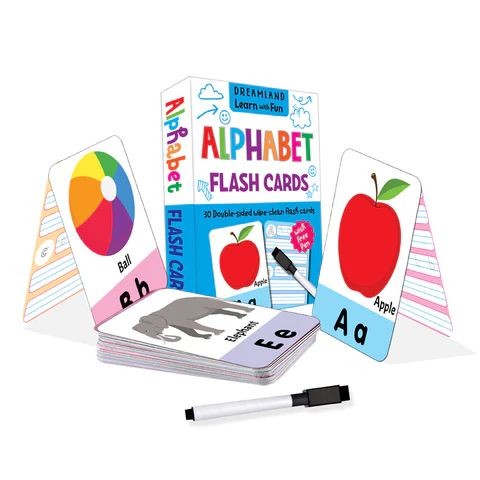 Alphabet Flash Cards – Wipe-Clean Learning Set (30 Double-Sided Cards)