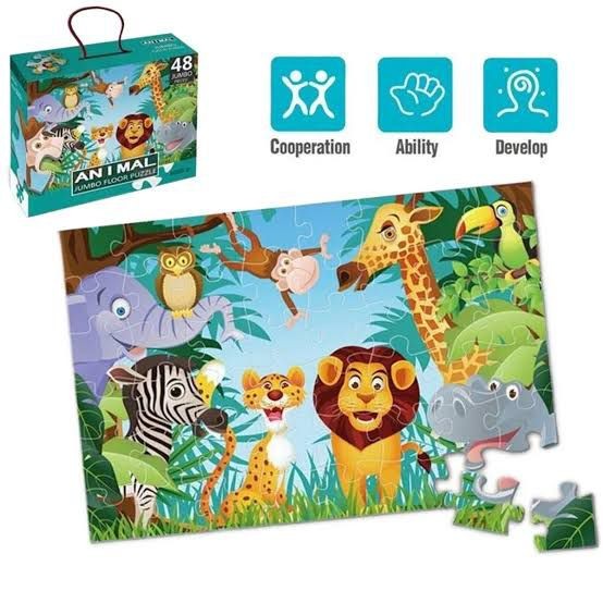 Animal Jumbo Floor Puzzle – 48 Pieces