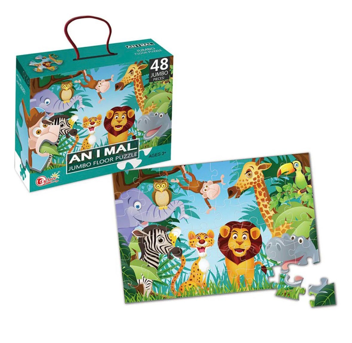 Animal Jumbo Floor Puzzle – 48 Pieces - Image 4