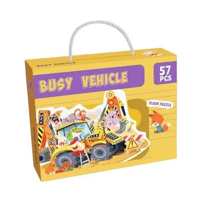 Busy Site Vehicle Floor Puzzle – 57 Piece Educational Puzzle Set - Image 2