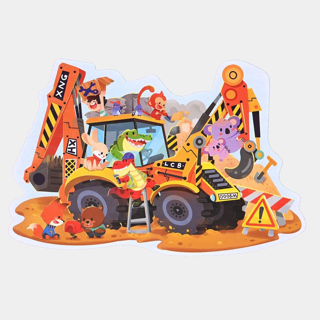 Busy Site Vehicle Floor Puzzle – 57 Piece Educational Puzzle Set - Image 3