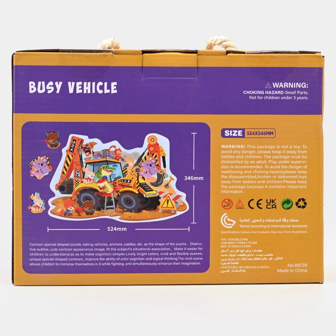 Busy Site Vehicle Floor Puzzle – 57 Piece Educational Puzzle Set - Image 4