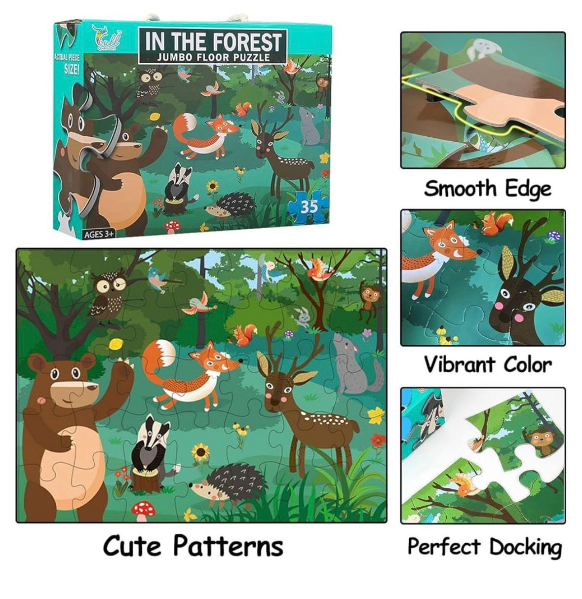 In The Forest Jumbo Floor Puzzle – 35 Pieces - Image 5