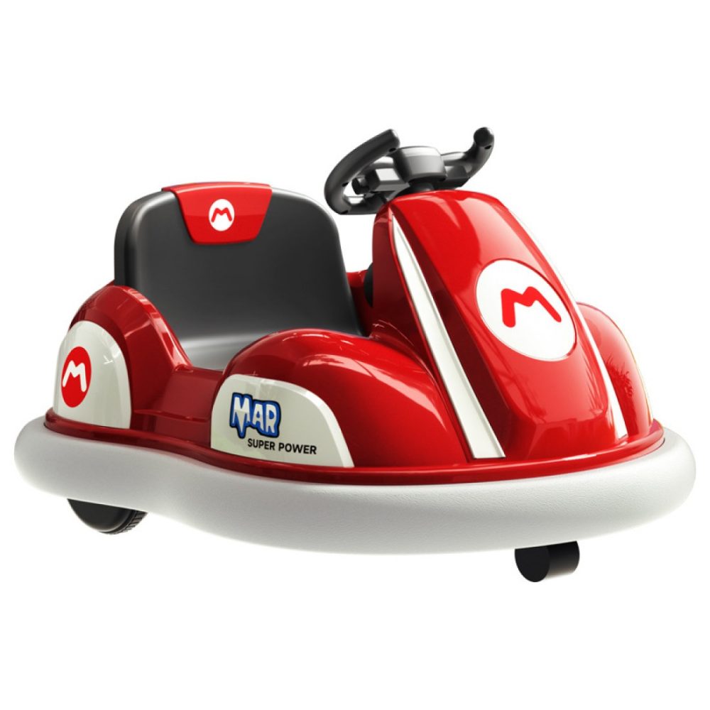 Kids Electric Drift Bumper Car – Mario & Luigi Edition