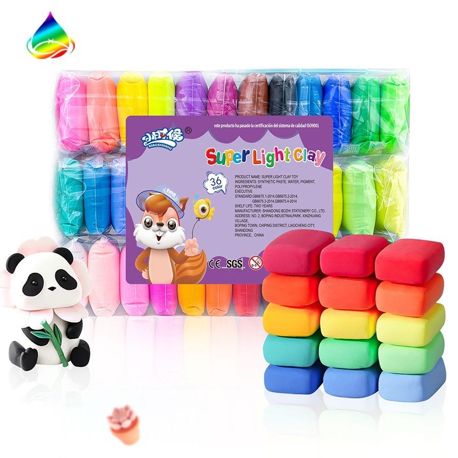 Super Light Clay Set (36 Colour DIY Modelling Kit)
