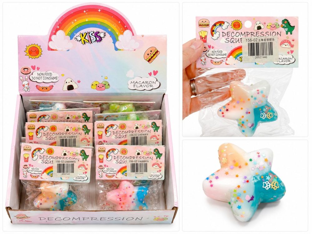 Kawaii Glitter Squishy Decompression Toy