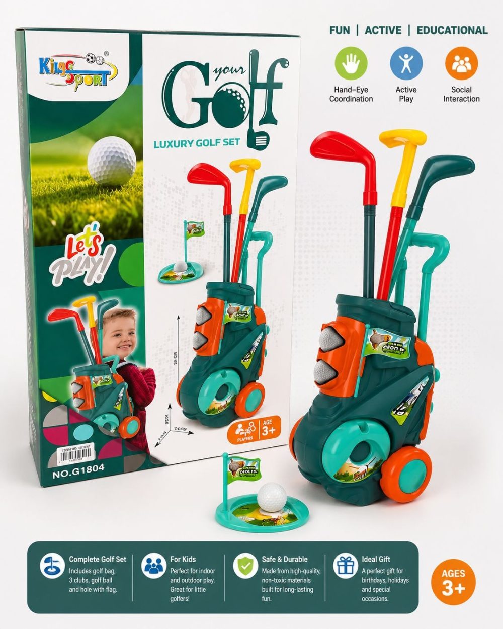 Kids Luxury Golf Set