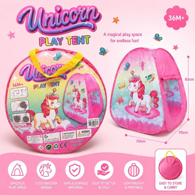 Unicorn Play Tent for Kids