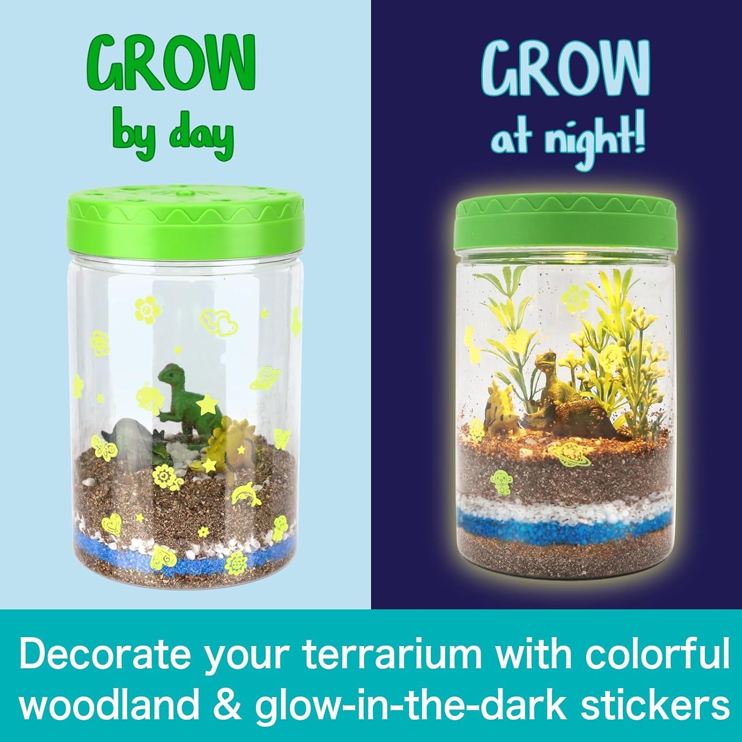 Dinosaur Garden Glow Terrarium Kit - Image 3