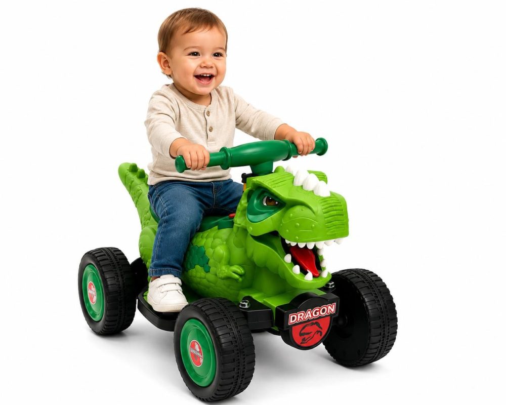 Dinosaur Ride-On Quad Bike – 6V