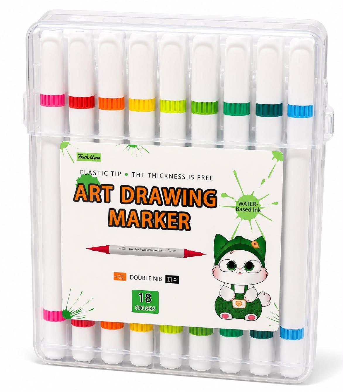 18-Piece Double-Ended Art Marker Set - Image 2