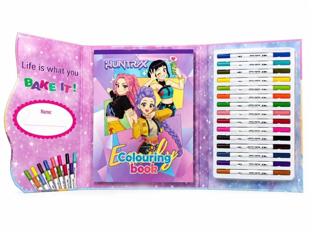 Colouring Book & Marker Set