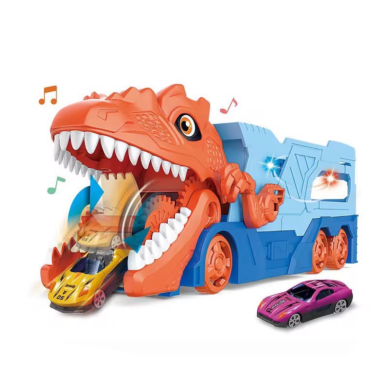 Dino Parking Lot Car Carrier Playset