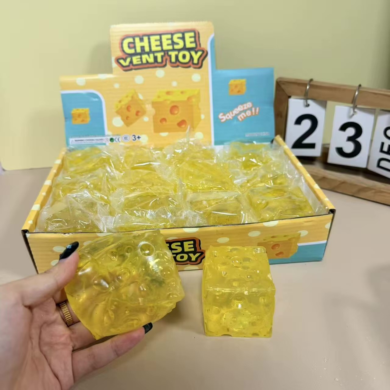 Honey Cheese Sensory Squishy Toy - Image 3