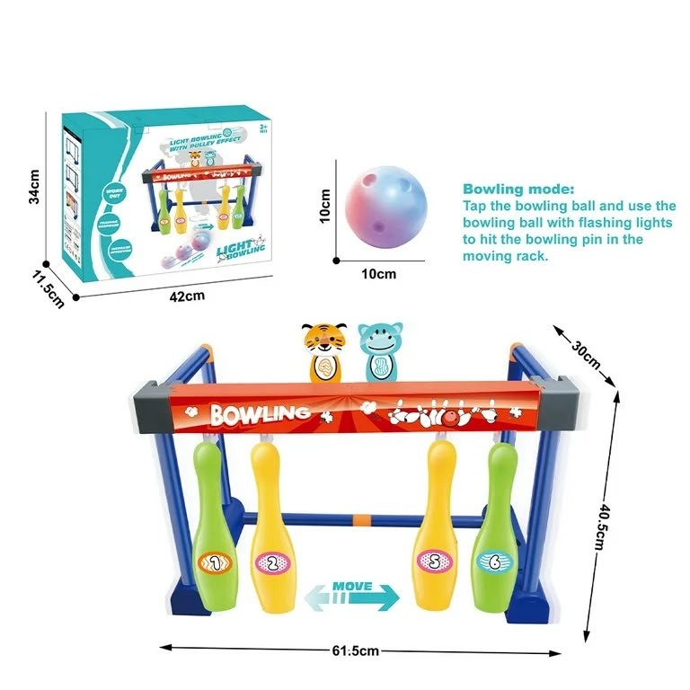 Light-Up Moving Bowling Game - Image 2