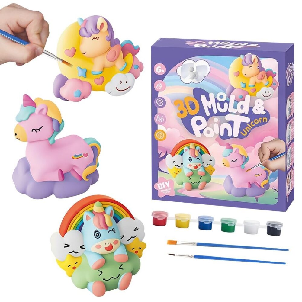 Unicorn 3D Mould & Paint DIY Craft Kit