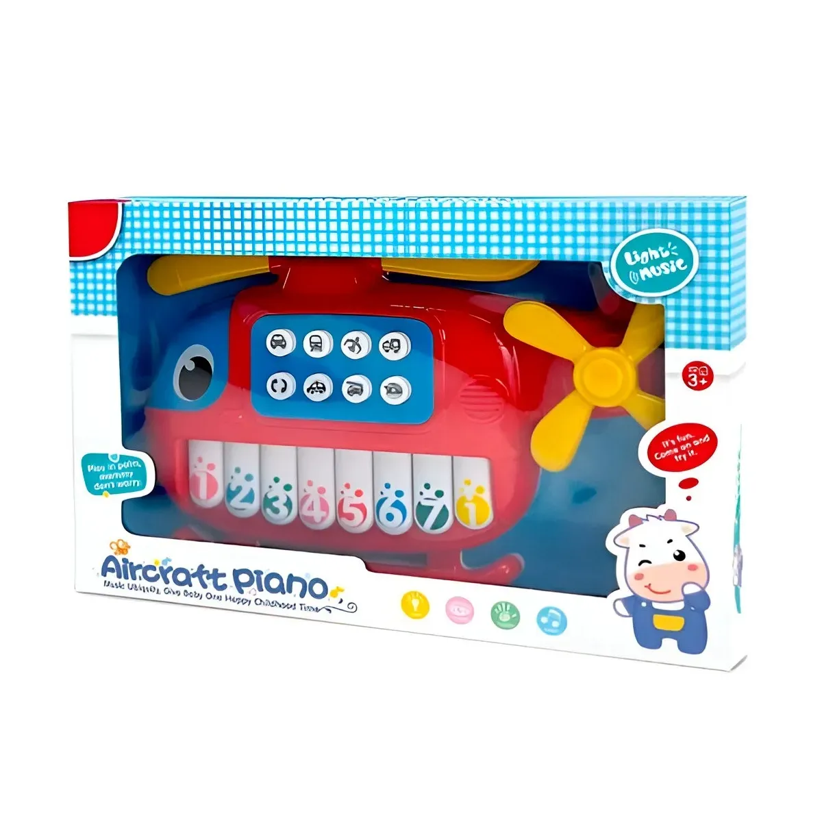 Kids Musical Aircraft Piano - Image 3