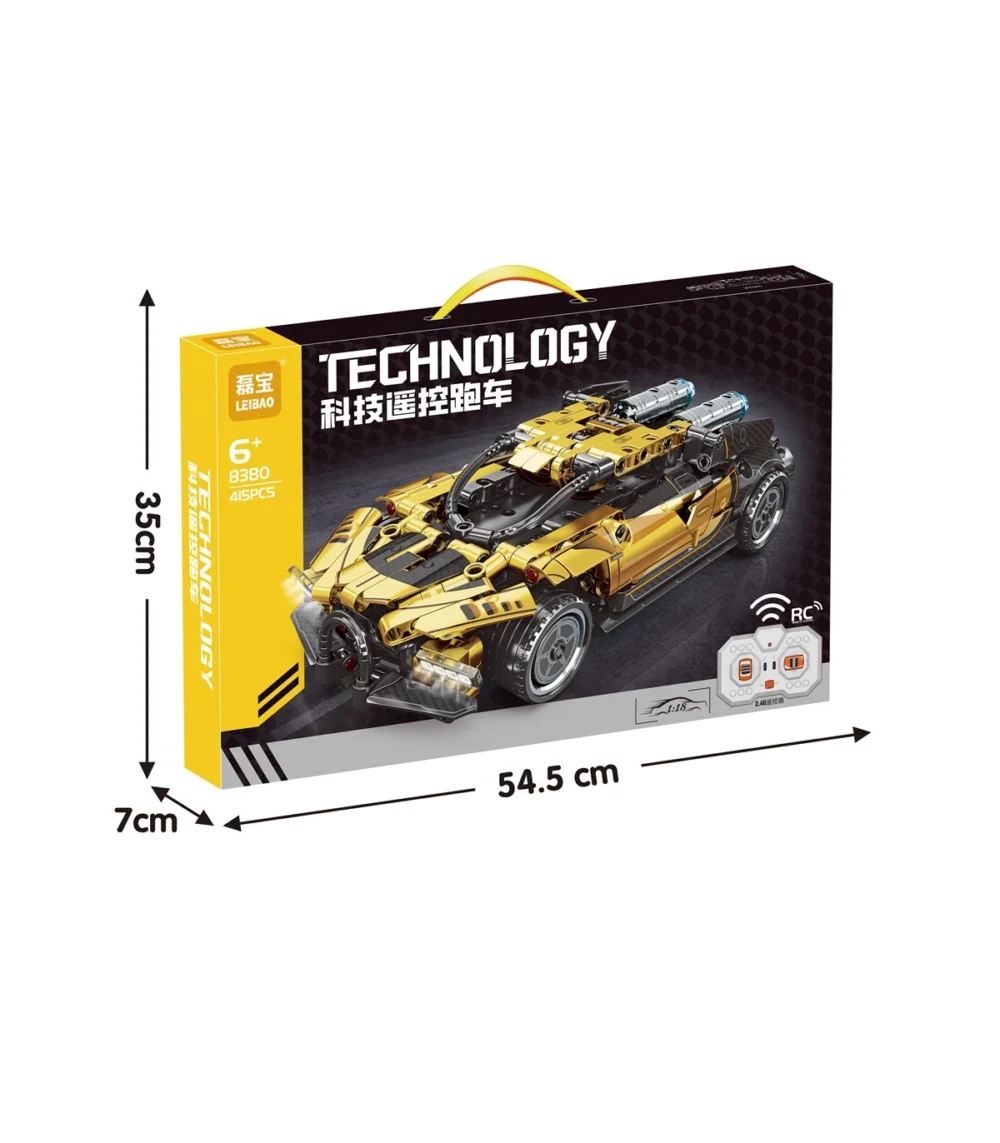 415-Piece Remote-Controlled Technology Super Car