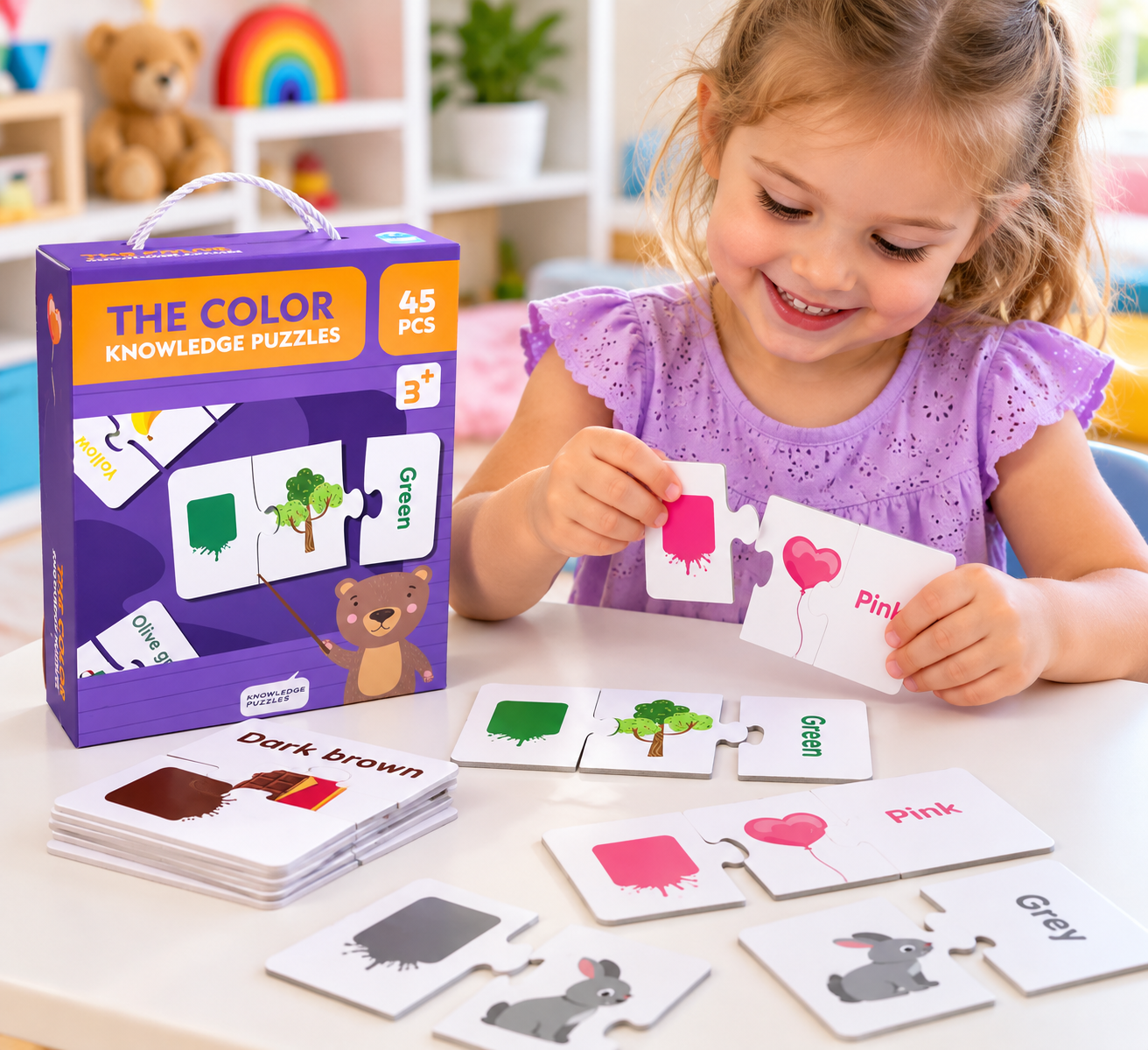 Colour Knowledge Puzzles – 45 Pieces - Image 3