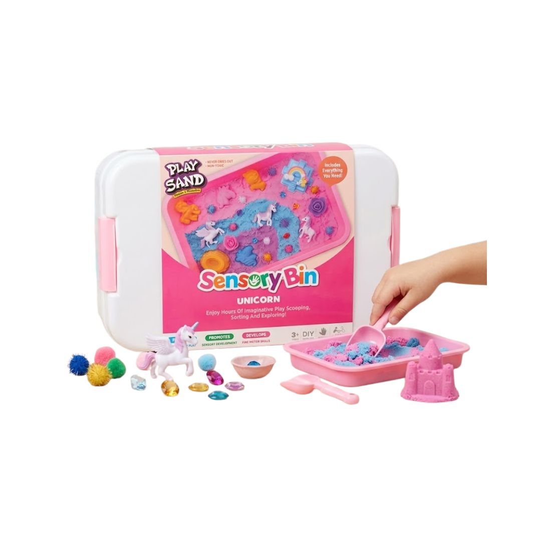Unicorn Sensory Bin Play Sand Set - Image 3