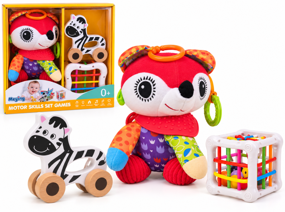 Baby Motor Skills Set – 3-Piece Activity Toy Set