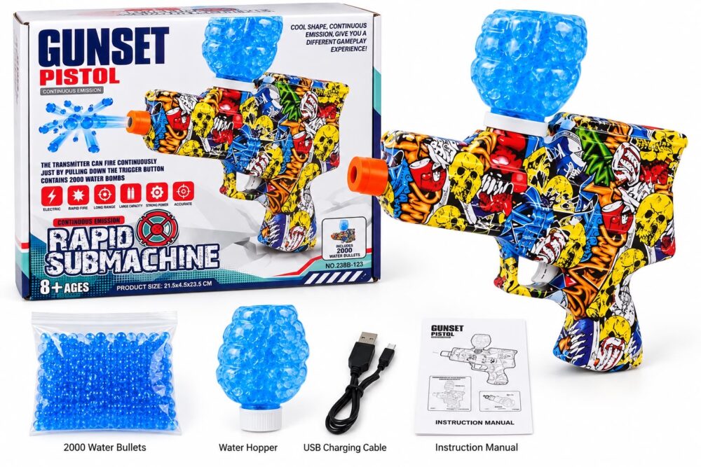 Kids Electric Gel Bead Blaster – Rapid Submachine