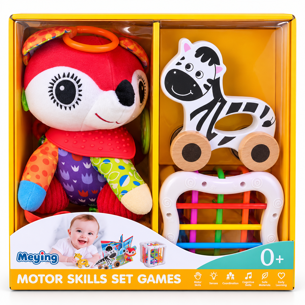 Baby Motor Skills Set – 3-Piece Activity Toy Set - Image 2